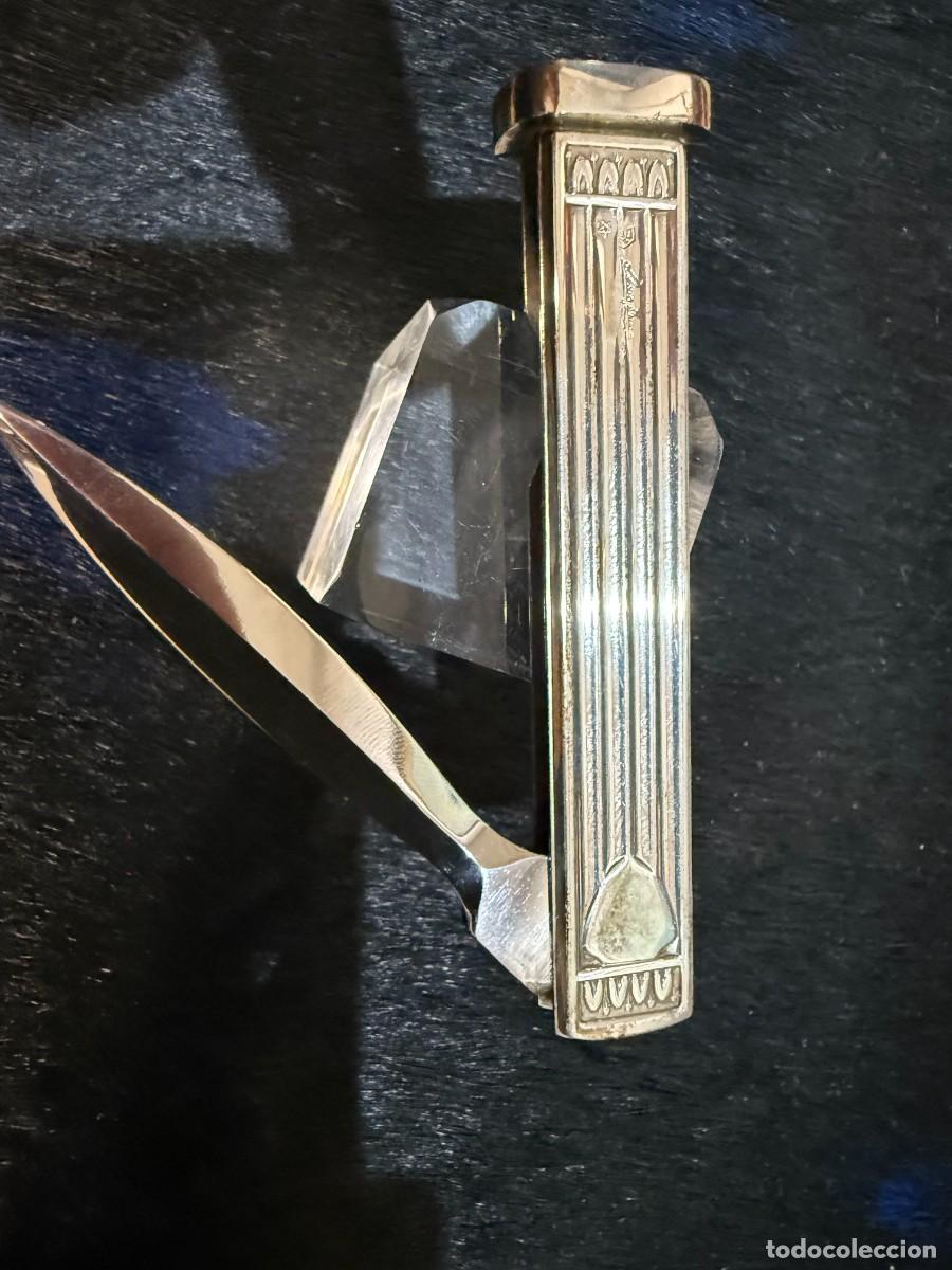 Coleccionismo: limpiador de pipas de plata - Foto 2