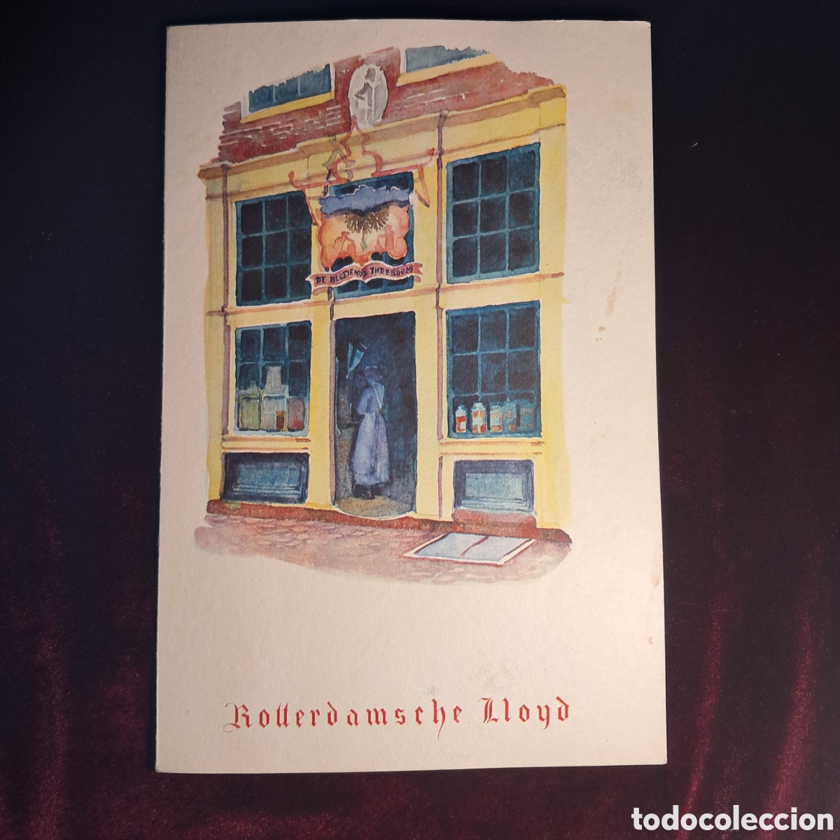 Coleccionismo: Men&uacute;/menukaart ilustrado. Rotterdamsche Lloyd. M/v Willem Ruys. 1948