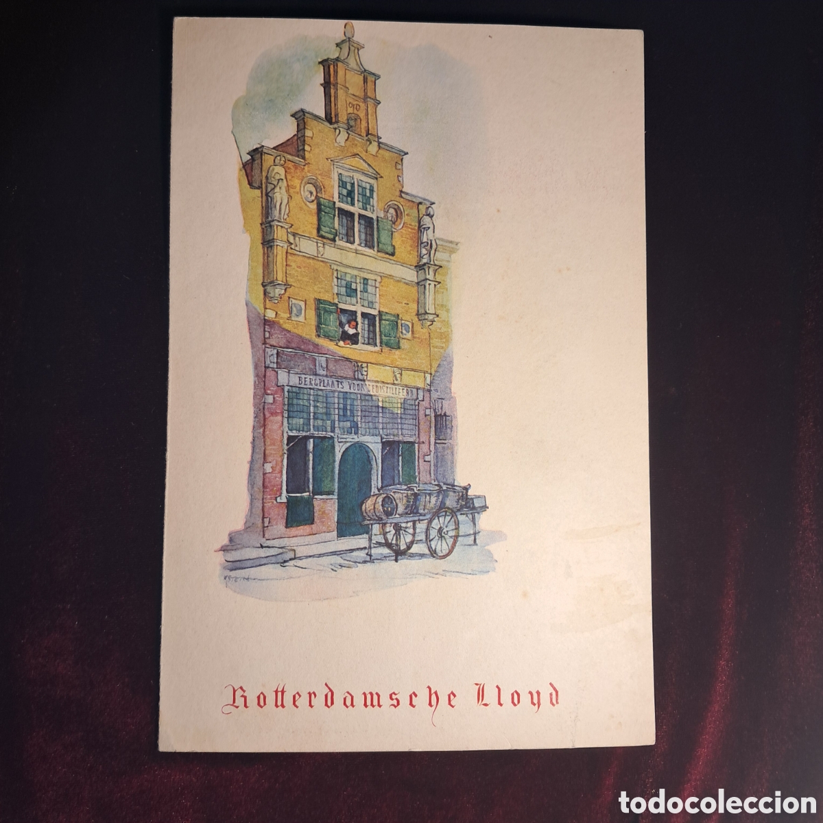 Coleccionismo: Men&uacute;/menukaart ilustrado. Rotterdamsche Lloyd. M/v Willem Ruys. 1948