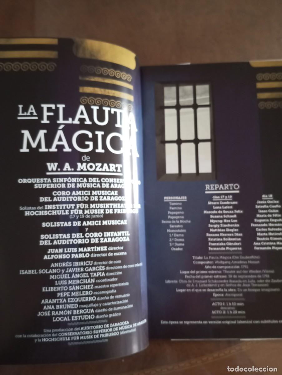 Coleccionismo: LA FLAUTA MAGICA, PROGRAMA DE LA OPERA - Foto 2