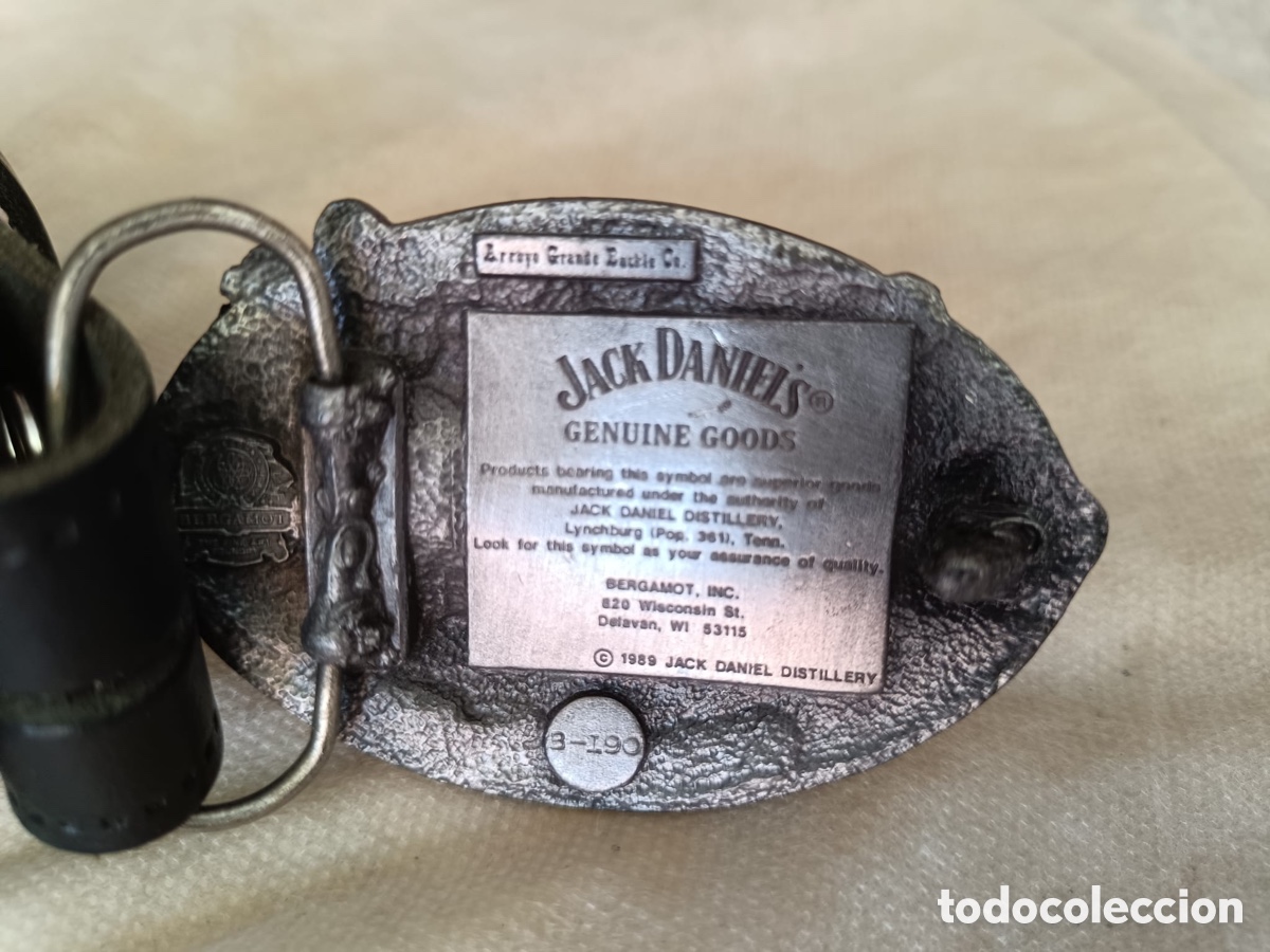 Coleccionismo: Cintur&oacute;n Jack Daniels a&ntilde;os 80&rsquo; - Foto 3