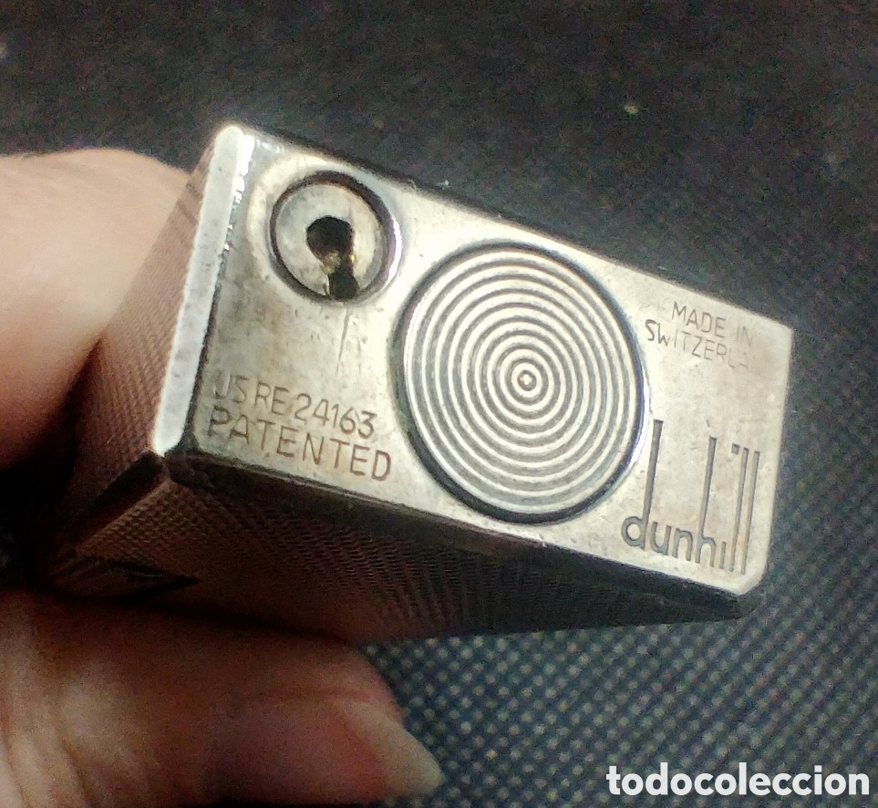 Coleccionismo: Mechero DUNHILL en plaqu&eacute; de plata - Foto 6