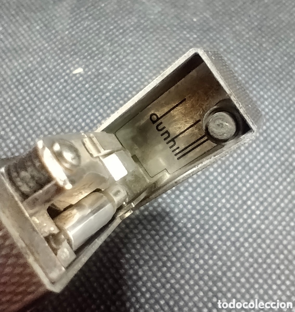 Coleccionismo: Mechero DUNHILL en plaqu&eacute; de plata - Foto 7