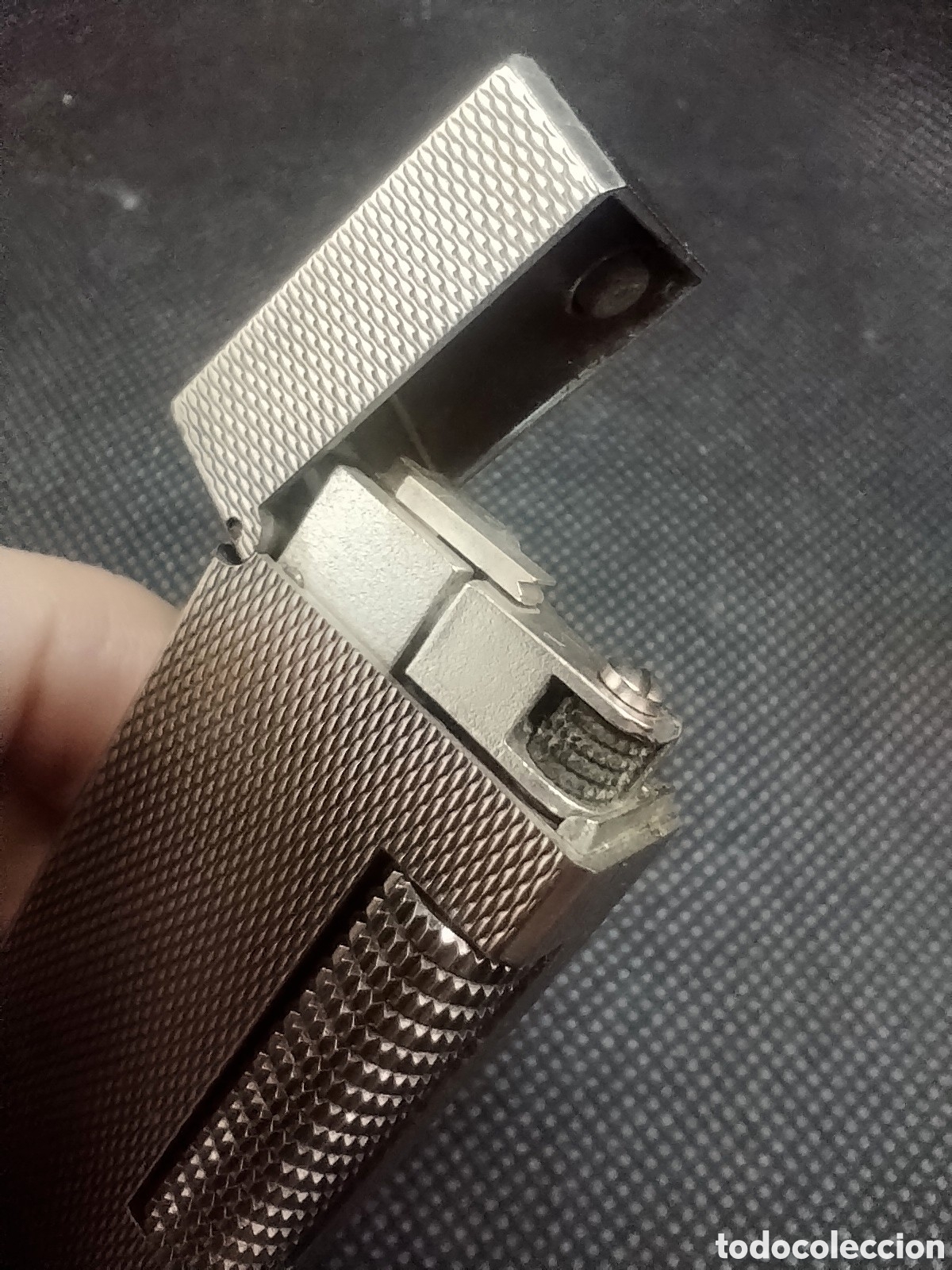 Coleccionismo: Mechero DUNHILL en plaqu&eacute; de plata - Foto 8