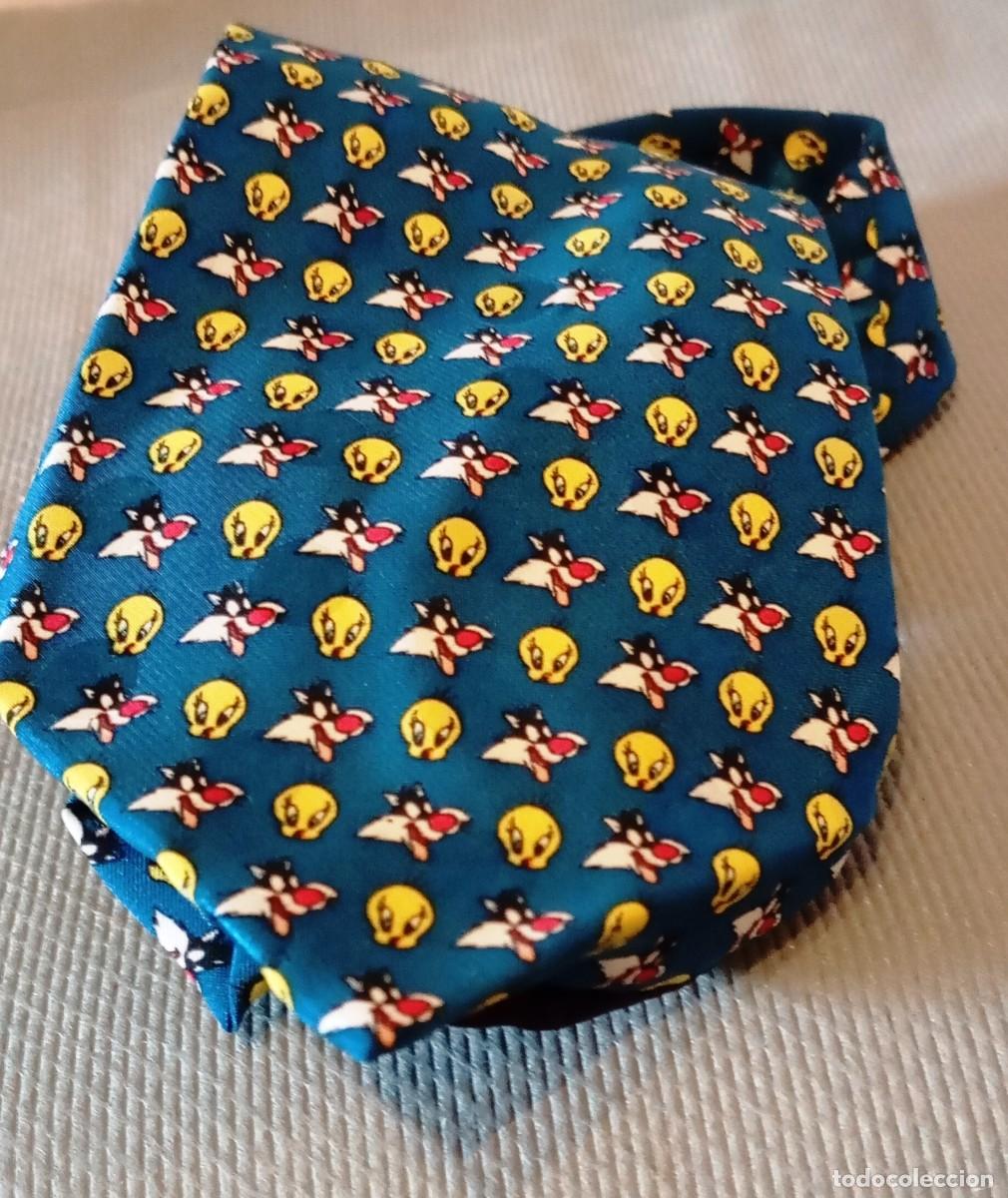 Coleccionismo: Corbata Piol&iacute;n Azul y Amarillo - Foto 1