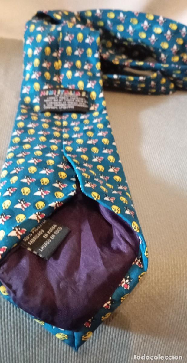 Coleccionismo: Corbata Piol&iacute;n Azul y Amarillo - Foto 4