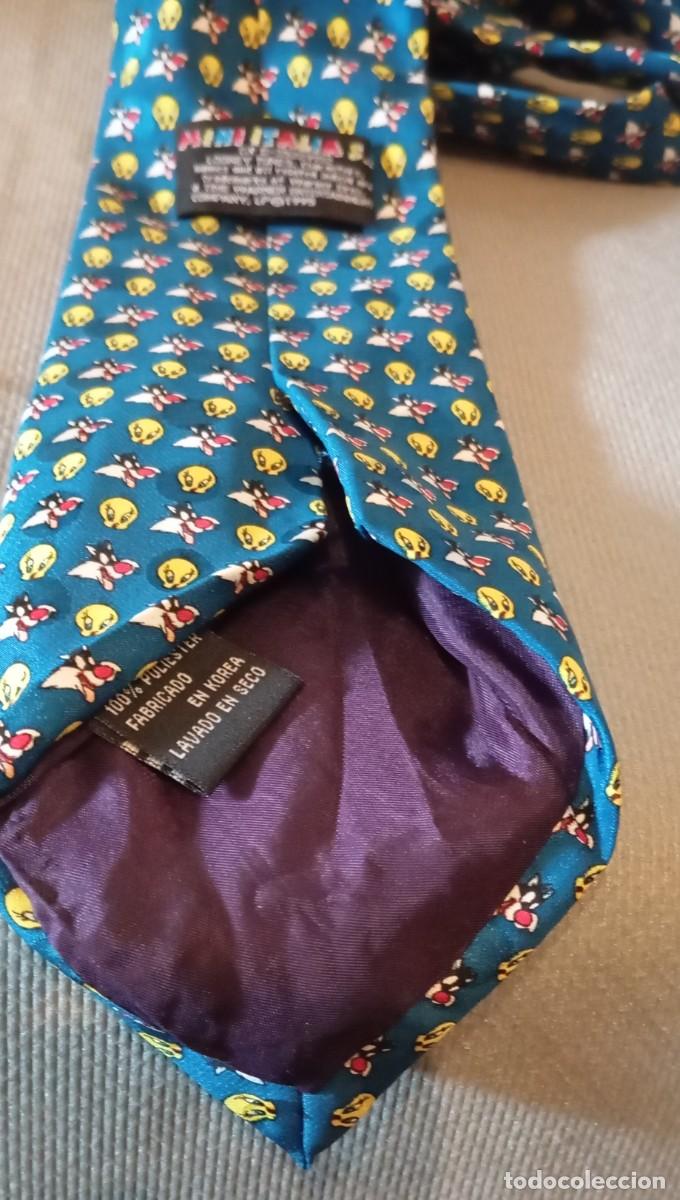 Coleccionismo: Corbata Piol&iacute;n Azul y Amarillo - Foto 5
