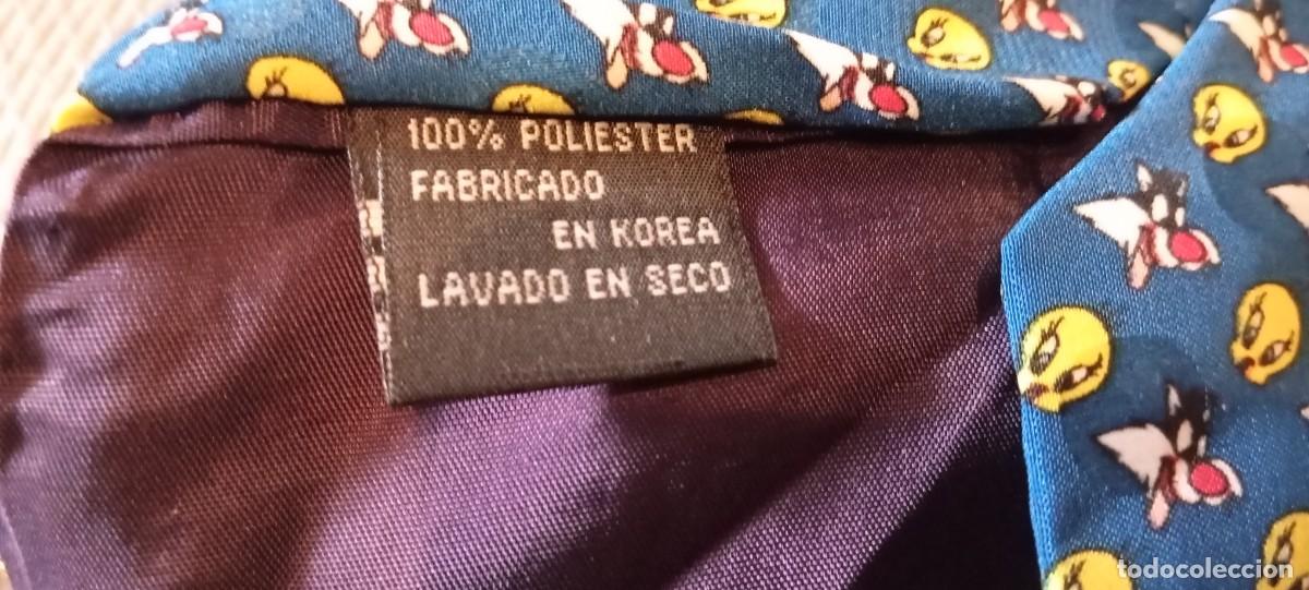 Coleccionismo: Corbata Piol&iacute;n Azul y Amarillo - Foto 6