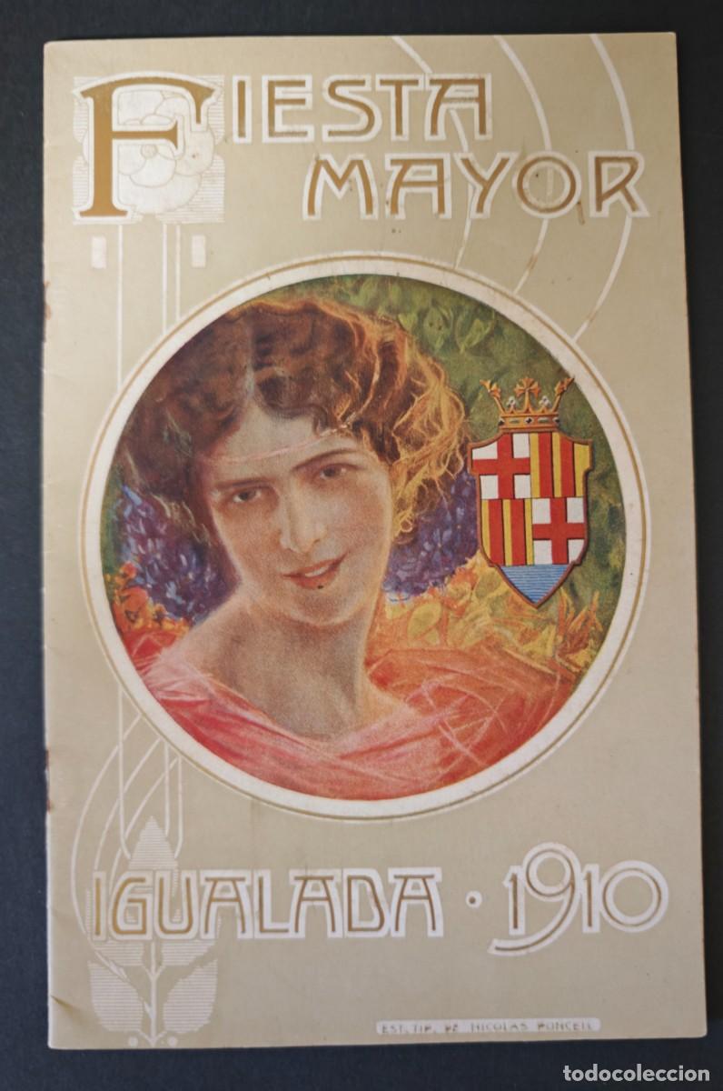 Coleccionismo: IGUALADA - FIESTA MAYOR 1910 - Foto 1