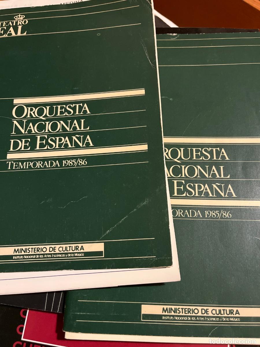 Coleccionismo: 2 programas de mano del Teatro Real, temporada 1985/86 - Foto 1