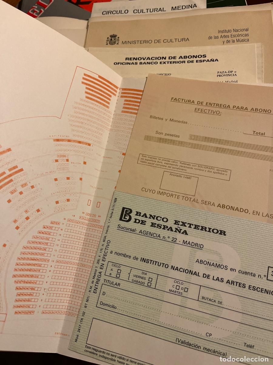 Coleccionismo: 2 programas de mano del Teatro Real, temporada 1985/86 - Foto 2