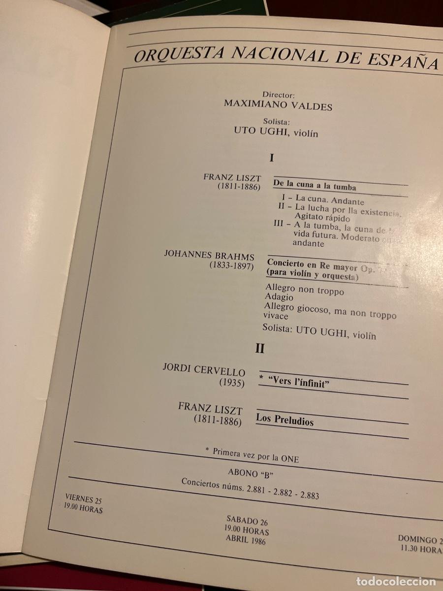 Coleccionismo: 2 programas de mano del Teatro Real, temporada 1985/86 - Foto 5