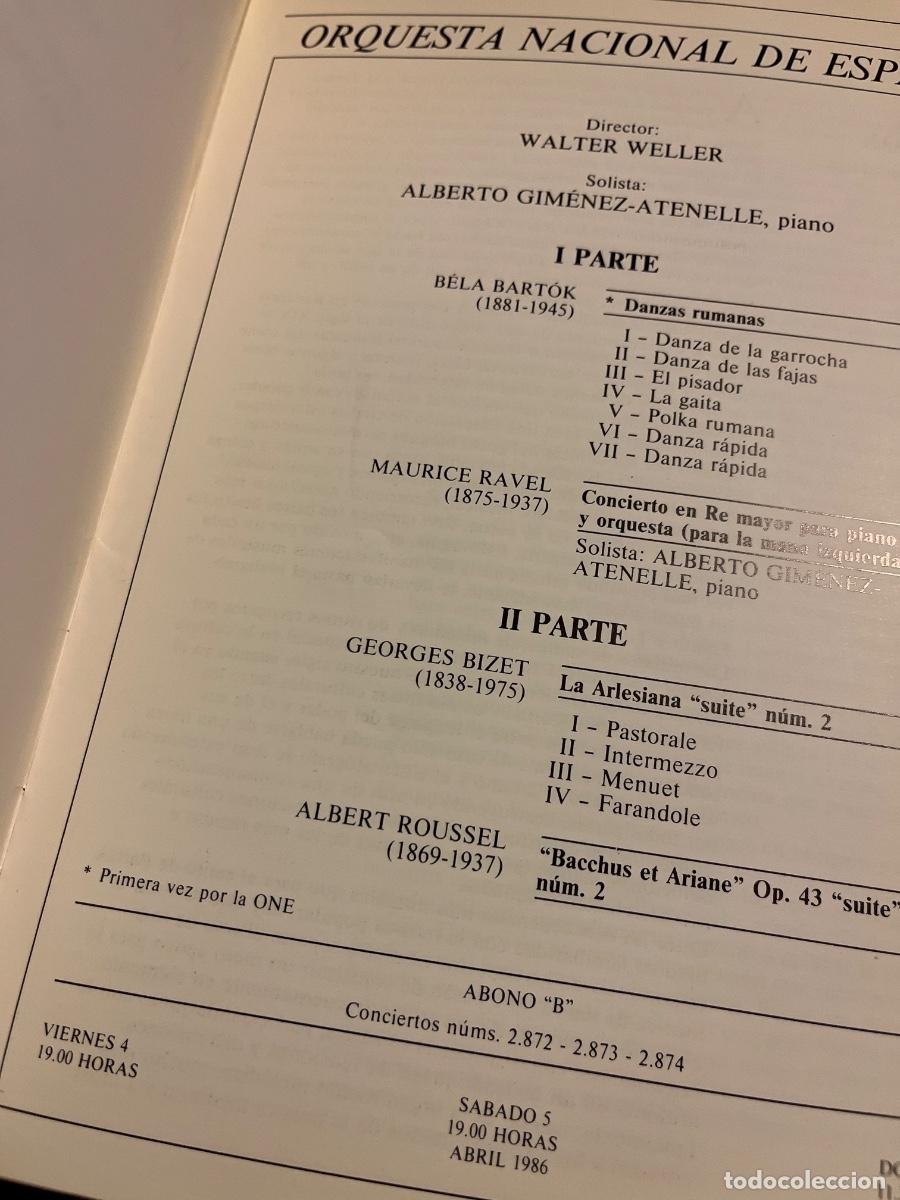 Coleccionismo: 2 programas de mano del Teatro Real, temporada 1985/86 - Foto 7