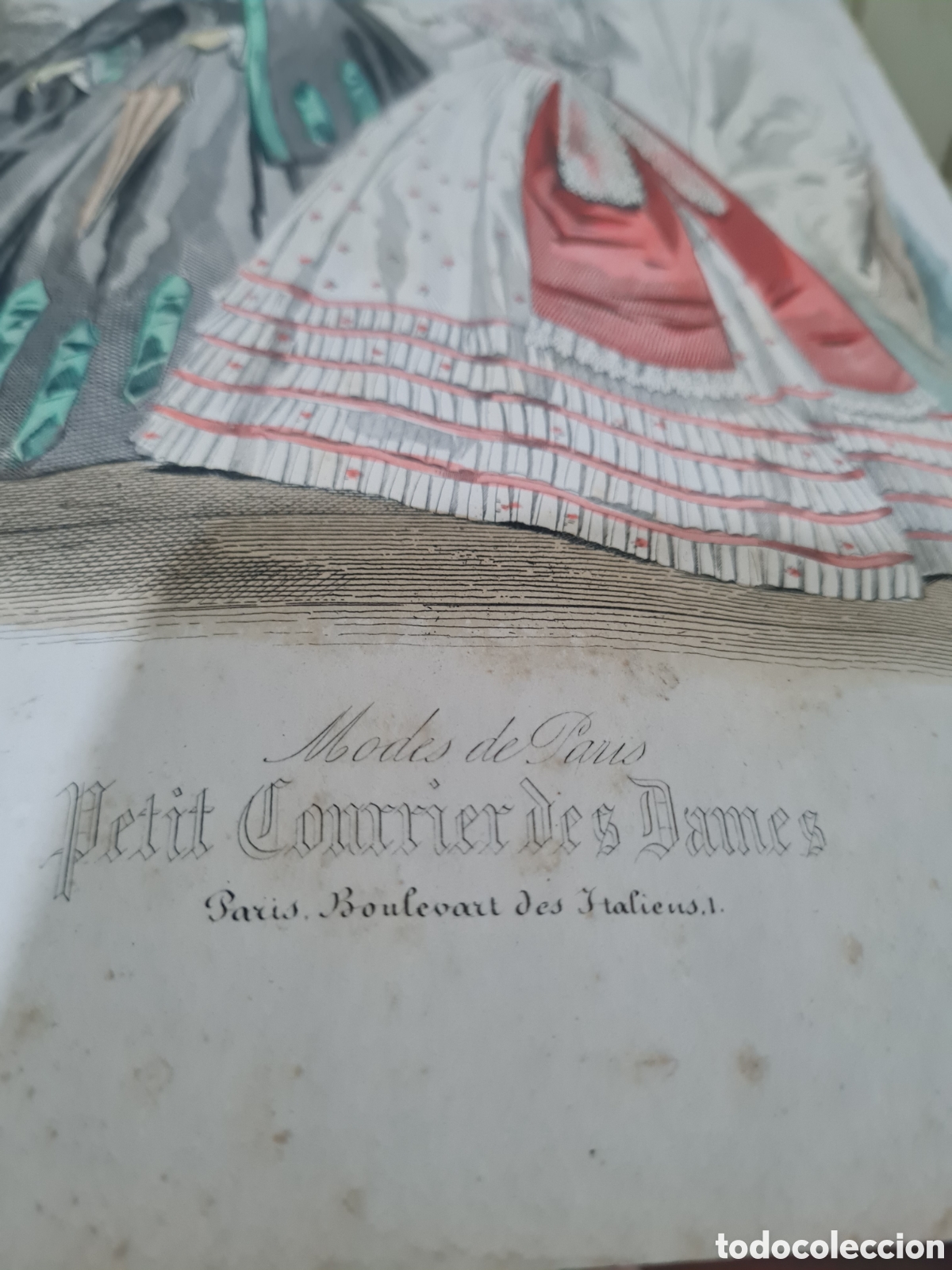 Coleccionismo: Cuatro l&aacute;minas de Modas de Par&iacute;s - Foto 6
