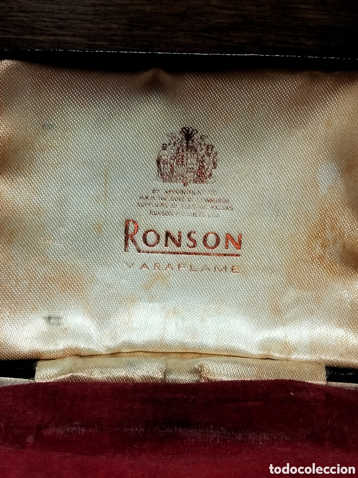 Coleccionismo: Caja original de mechero Ronson Varaflame - Foto 2