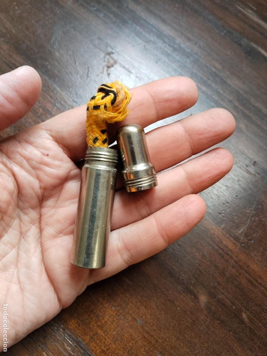 Coleccionismo: Recipiente, Botecito para mechas. - Foto 2