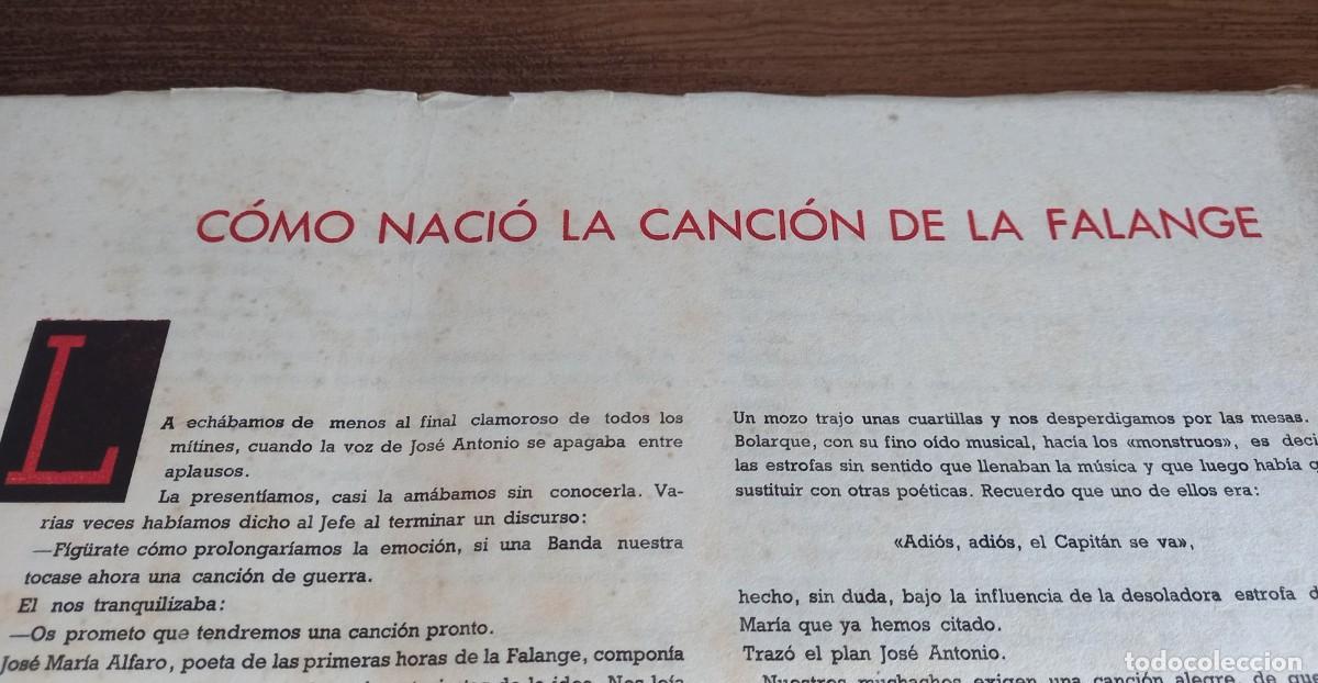 Coleccionismo: CANCI&Oacute;N DE LA FALANGE. AGUST&Iacute;N DE FOX&Aacute; Y C. S&Aacute;ENZ DE TEJADA. EDICIONES ESPA&Ntilde;OLAS. - Foto 3