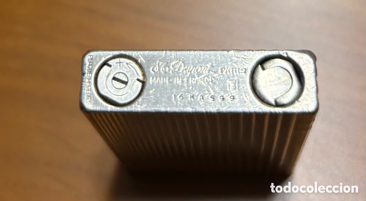 Coleccionismo: Encendedor Dupont de plata - Foto 2