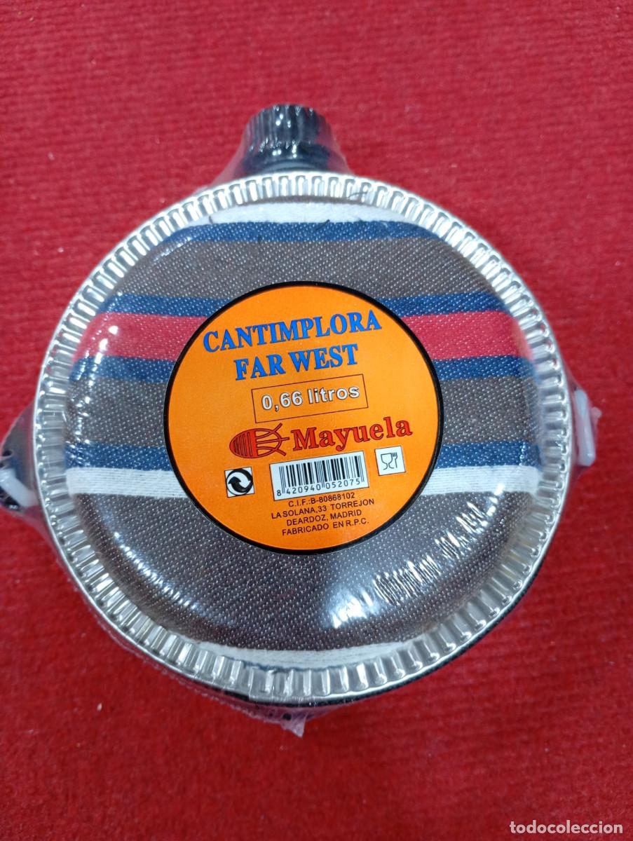 Coleccionismo: Cantimplora Aluminio forrado pa&ntilde;o precintada a estrenar 1 l. - Foto 1