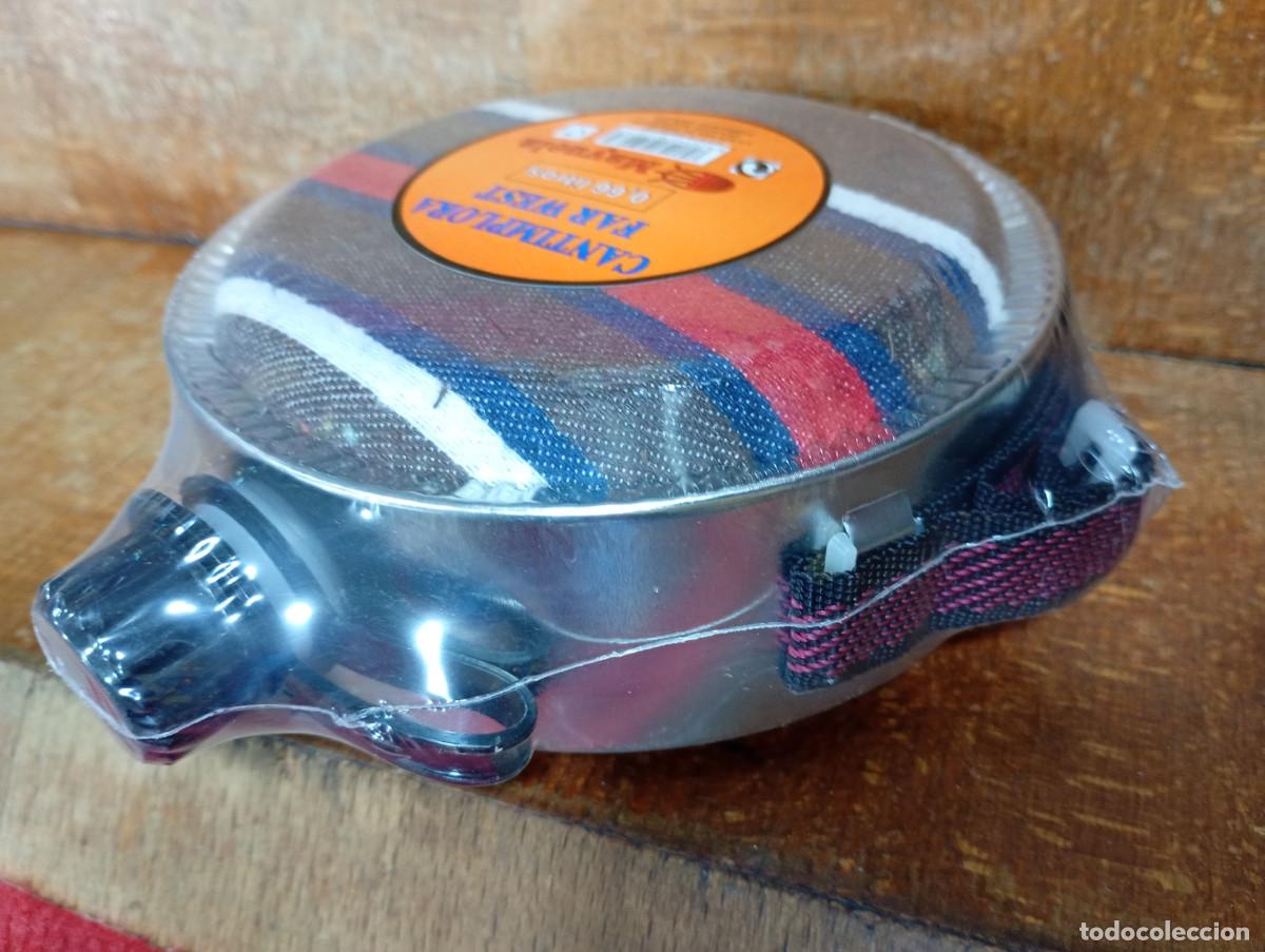Coleccionismo: Cantimplora Aluminio forrado pa&ntilde;o precintada a estrenar 1 l. - Foto 2