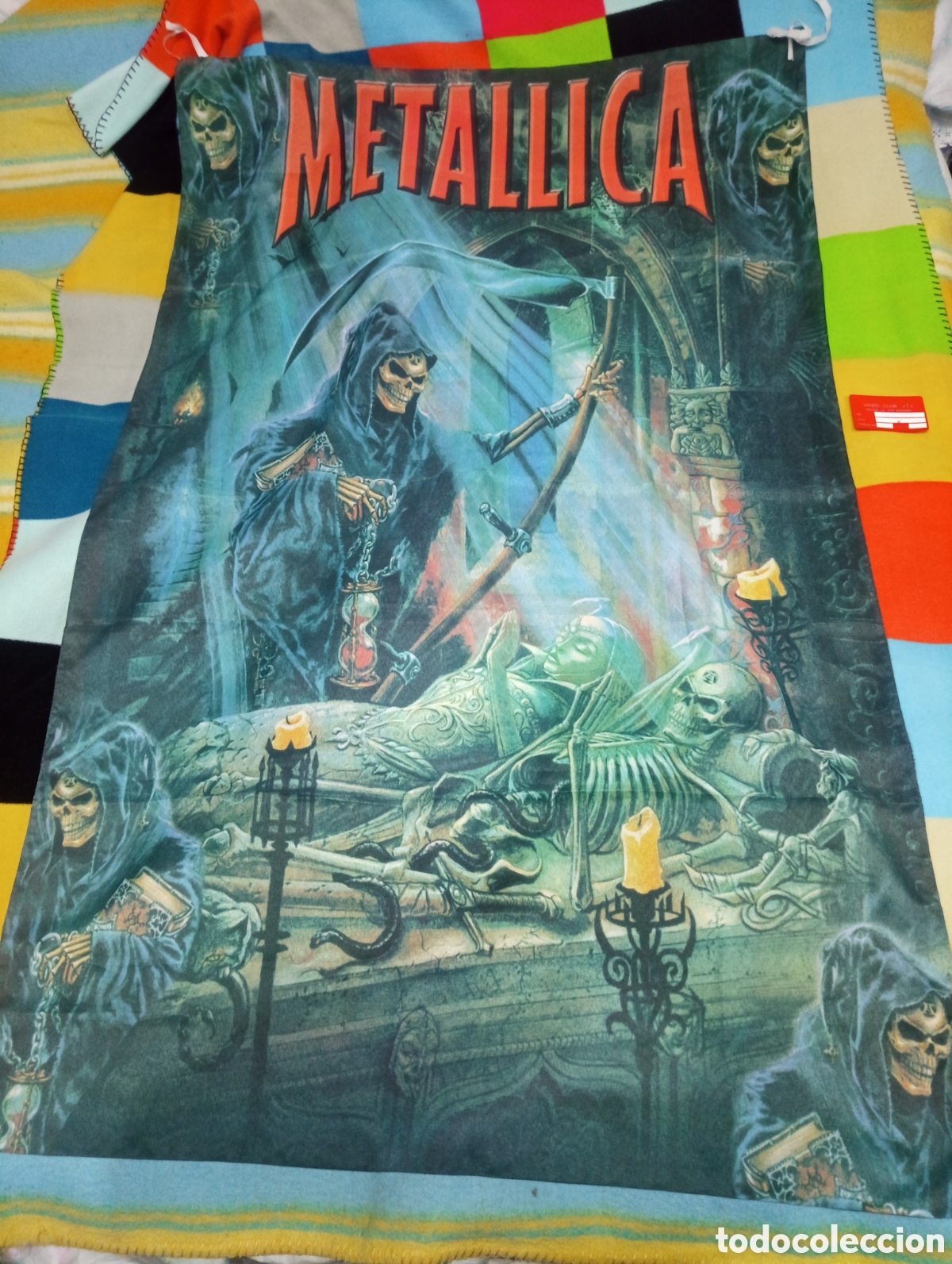 Coleccionismo: bandera grande Metallica - Foto 3