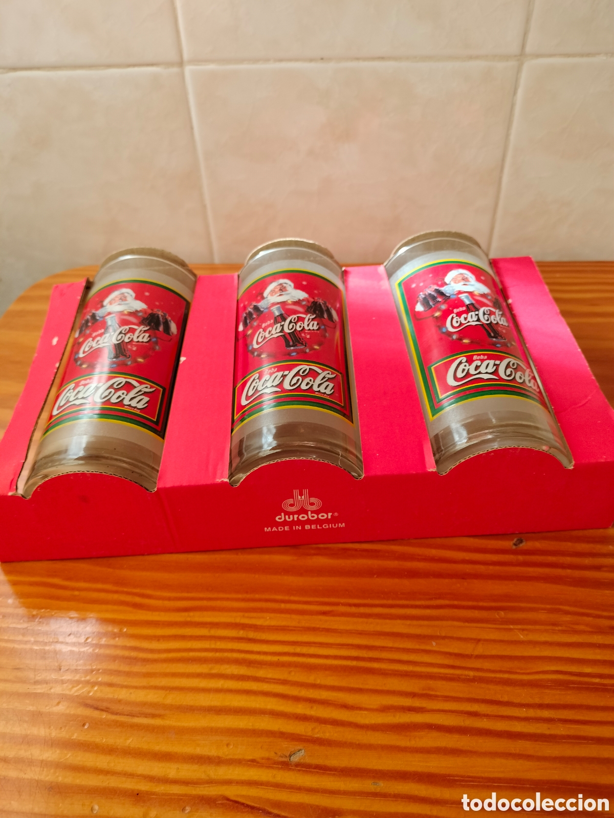 Coleccionismo: Set 3 Vasos Coca-Cola Pap&aacute; Noel - Foto 4