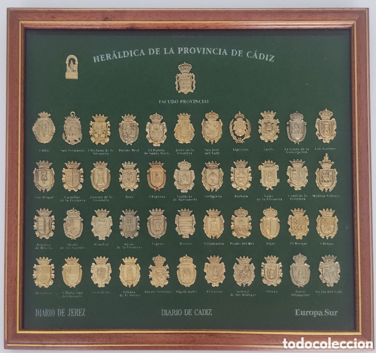 Coleccionismo: Cuadro Pins Provincia de C&aacute;diz