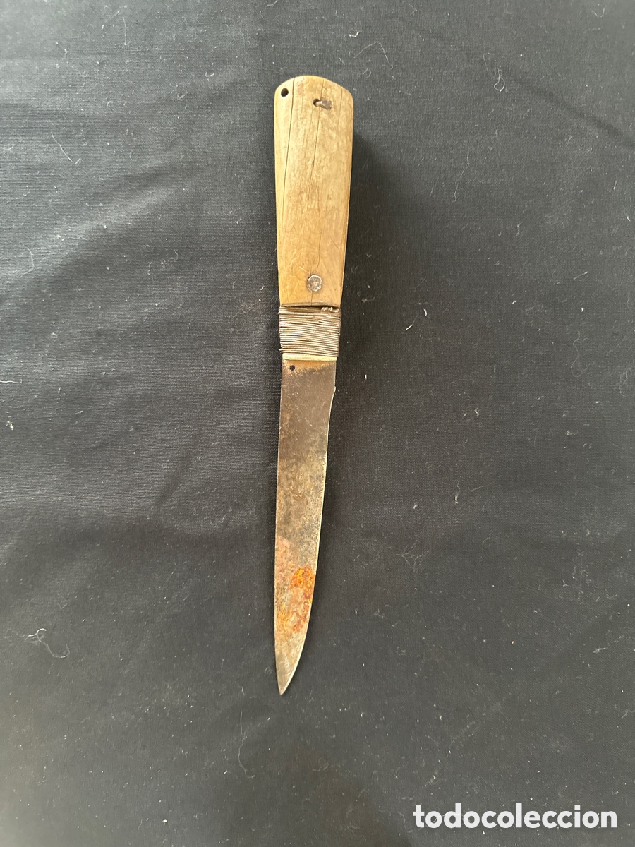 Coleccionismo: Cuchillo o Navaja 30s con mango madera - Foto 1