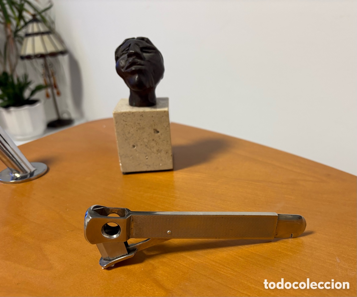 Coleccionismo: Cortapuros de mesa metal DFY Solingen - Foto 3
