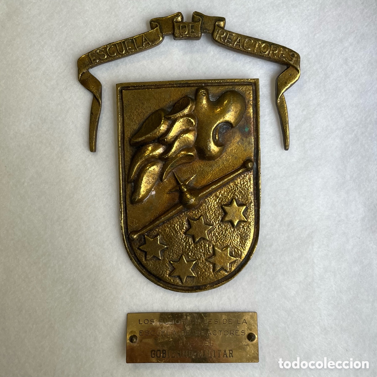 Coleccionismo: AVIACI&Oacute;N / EJ&Eacute;RCITO DEL AIRE / PLACA ESCUELA DE REACTORES - Foto 1