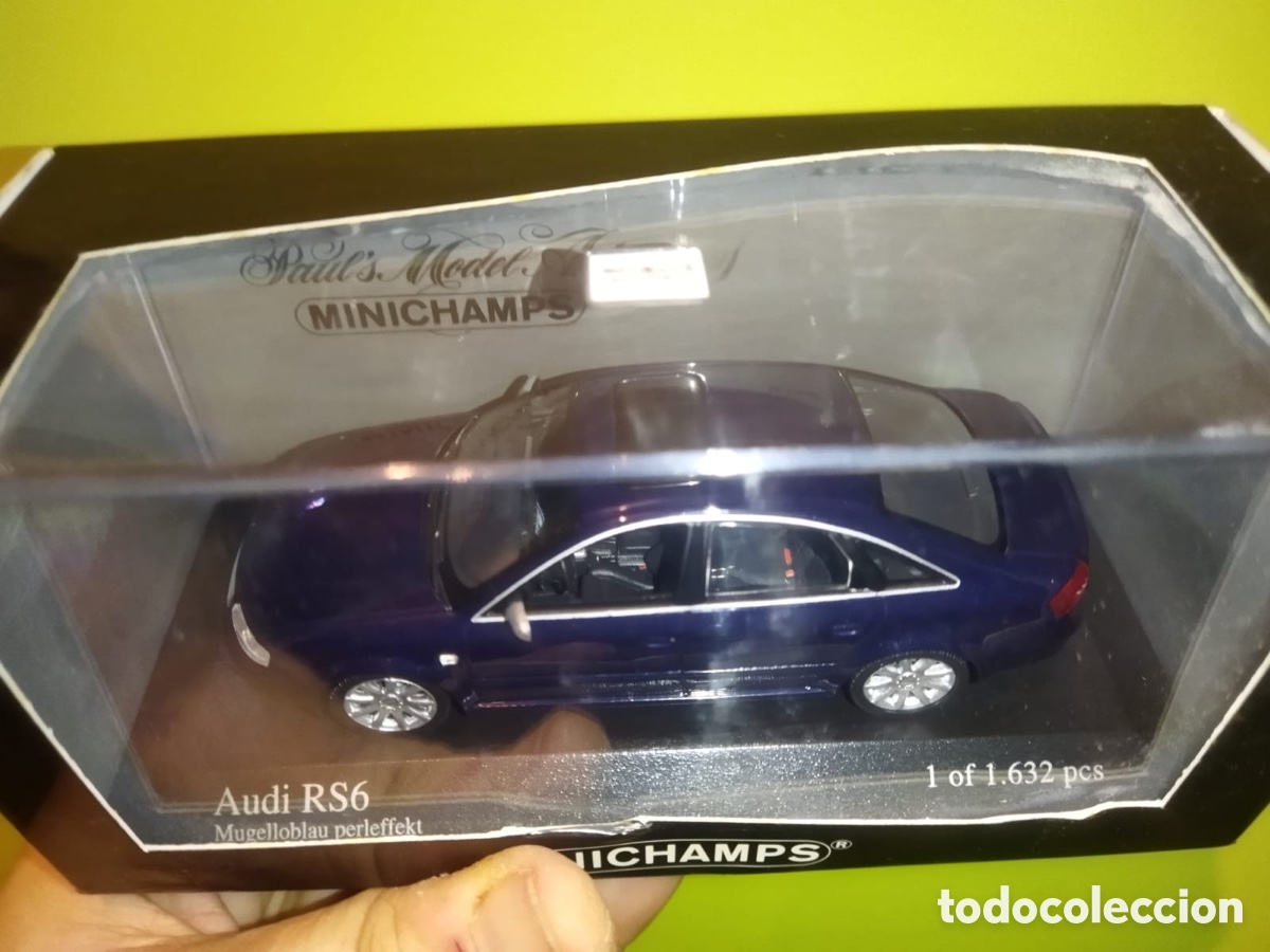 Coleccionismo: AUDI RS6, 2002, blue metallic - Foto 1