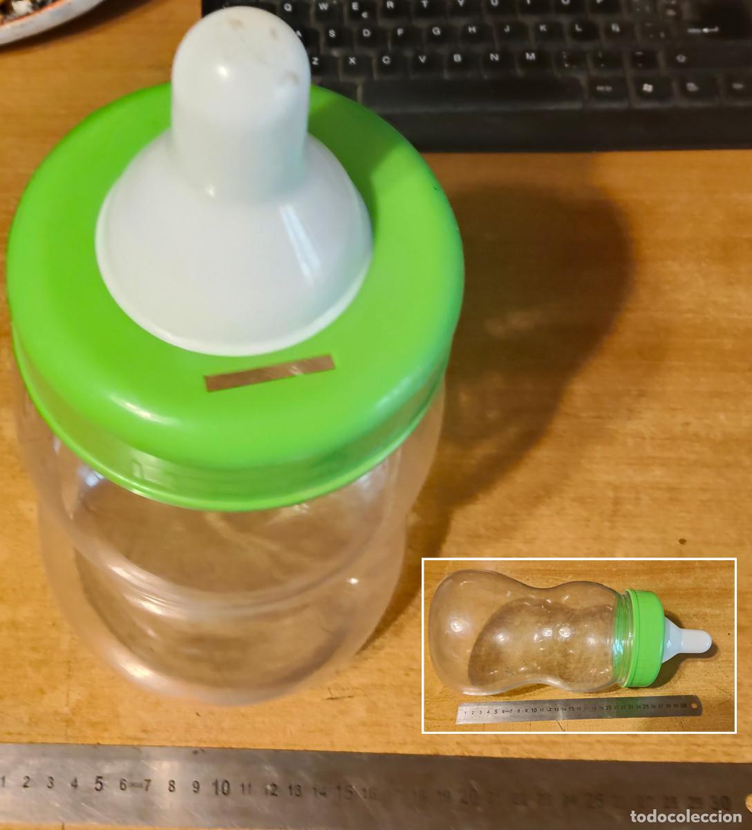 Coleccionismo: Biber&oacute;n Hucha Tayob Verde - Foto 1