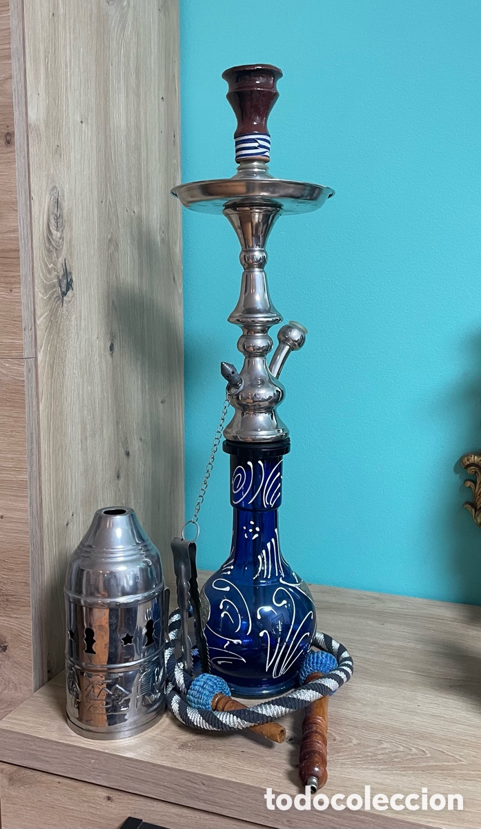 Coleccionismo: Cachimba azul completa - Foto 1