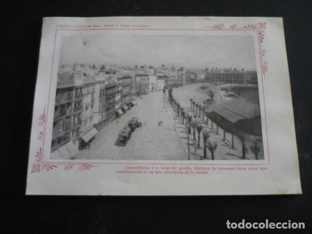 Coleccionismo: CADIZ ANTIGUA LAMINA HACIA 1910 12,5 X 18 CM