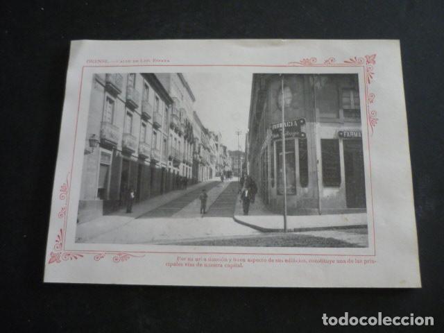 Coleccionismo: ORENSE ANTIGUA LAMINA HACIA 1910 12,5 X 18 CM