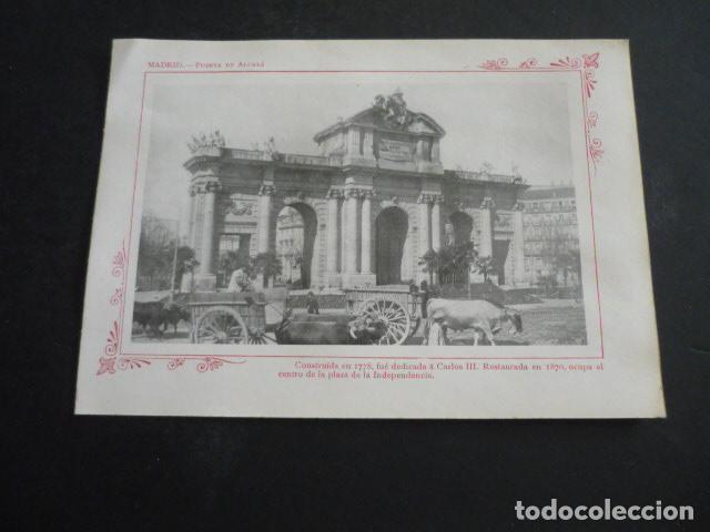 Coleccionismo: MADRID ANTIGUA LAMINA HACIA 1910 12,5 X 18 CM