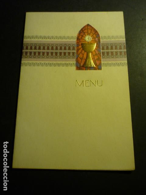 Coleccionismo: MENU PRIMERA COMUNION - Foto 1