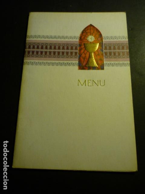 Coleccionismo: MENU PRIMERA COMUNION - Foto 1
