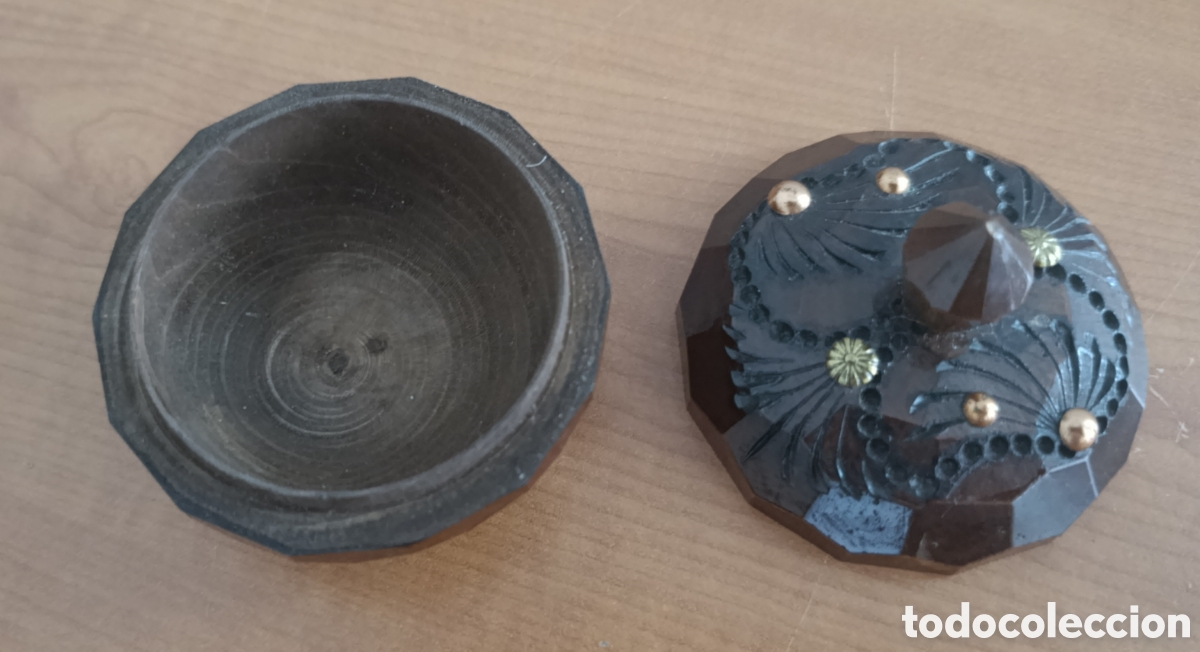 Coleccionismo: JOYERO DE MADERA CON TAPA - Foto 3
