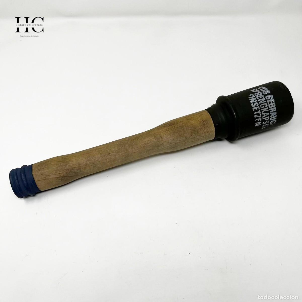 Collectionnisme: R&eacute;plica granada alemana Stielhandgranate M24 en madera &ndash; modelo de instrucci&oacute;n