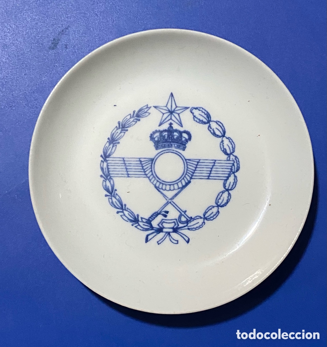 Coleccionismo: Plato ejercito del aire ceramica - Foto 1