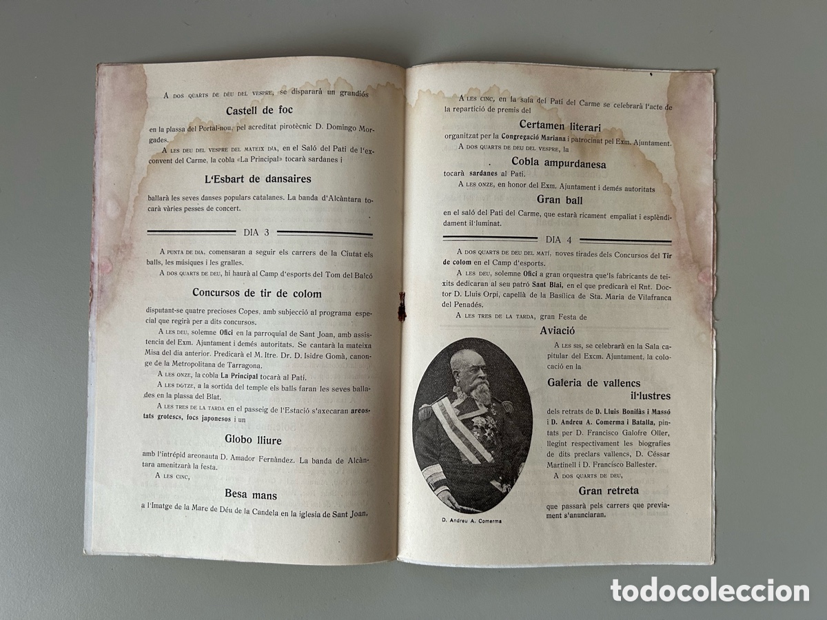 Coleccionismo: Programa Candela Valls 1921 - Decennals - Foto 4