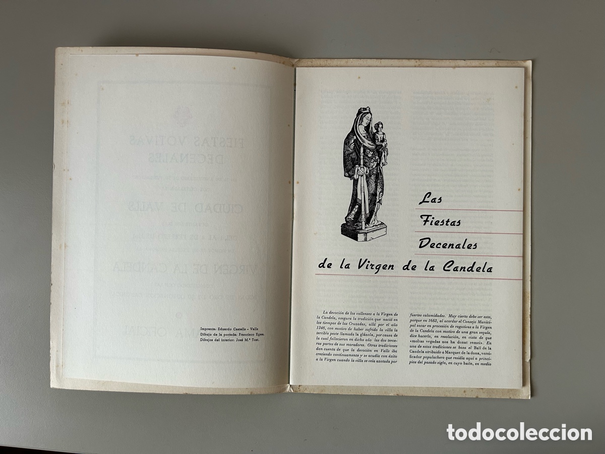 Coleccionismo: Programa Candela Valls 1961 - Decennals - Foto 3