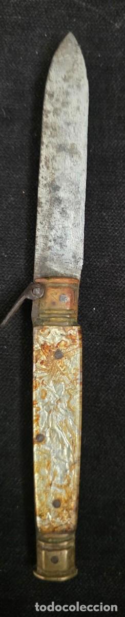 Coleccionismo: Cuchillo Navaja Antigua 15 cm &ndash; Vintage Coleccionable con Empu&ntilde;adura Cl&aacute;sica