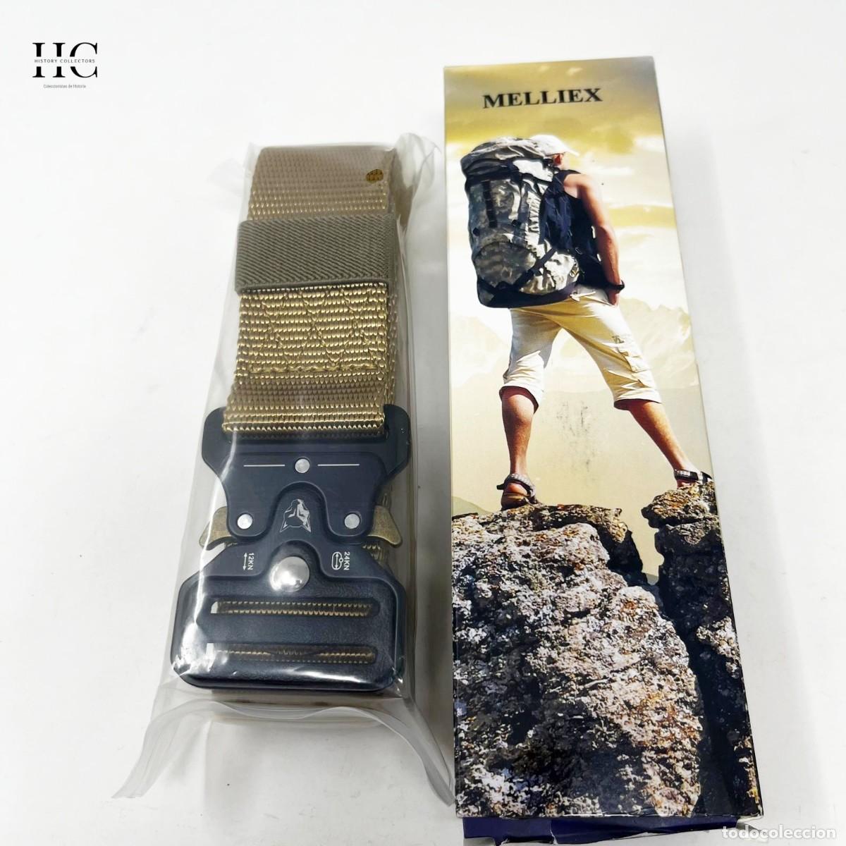Coleccionismo: Cintur&oacute;n t&aacute;ctico militar MELLIEX &ndash; nylon reforzado color camel