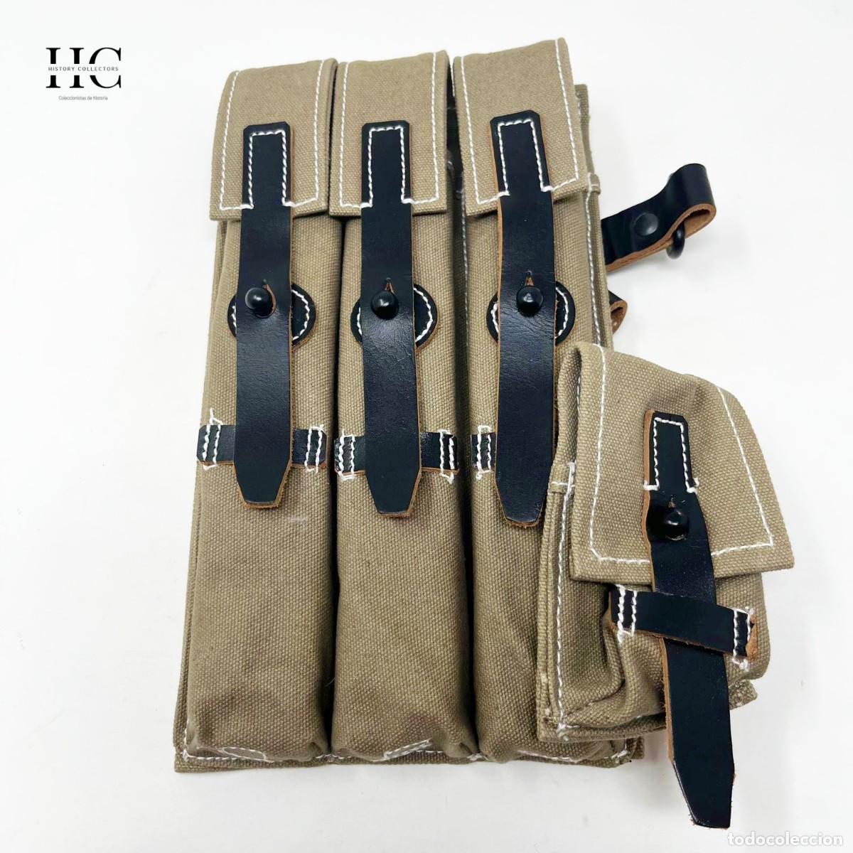Collezionismo: Portacargador MP40 con 3 r&eacute;plicas de cargador DENIX &ndash; reproducci&oacute;n WWII