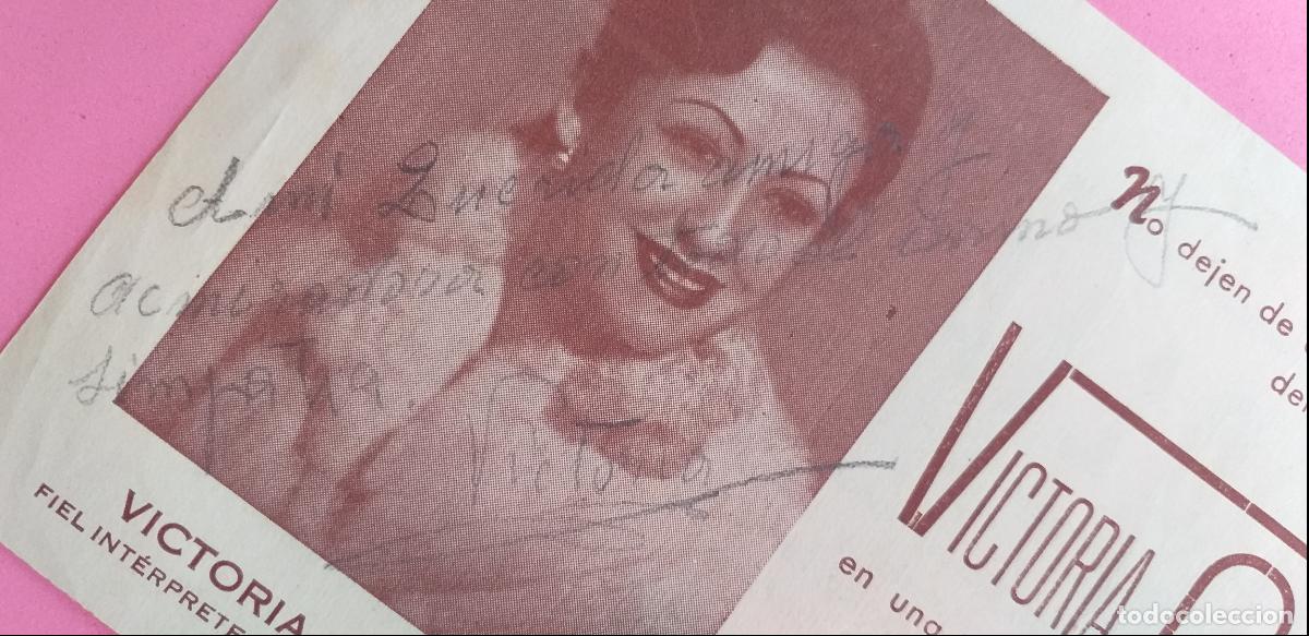 Coleccionismo: PROGRAMA DEL TEATRO. Victoria Quevedo. La Gitanilla. Autografiado. - Foto 4