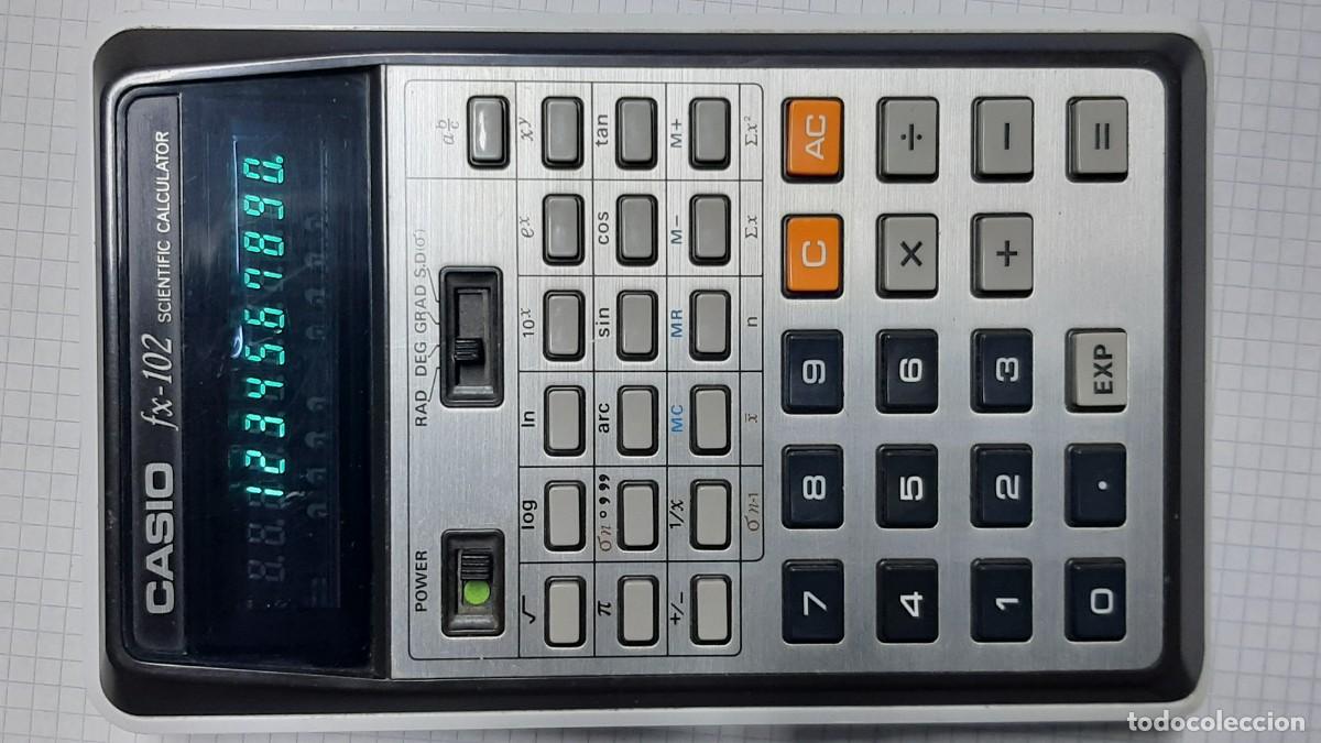 Coleccionismo: Calculadora cient&iacute;fica vintage CASIO FX-102 - Foto 9