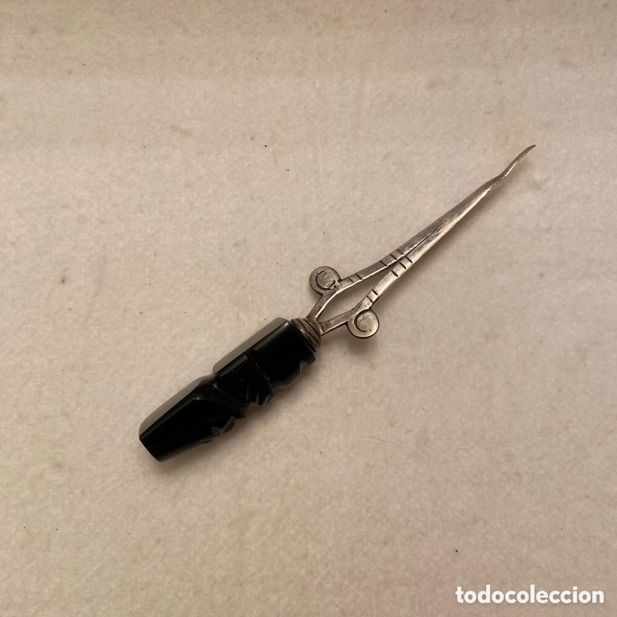 Coleccionismo: Curioso abrecartas de plata - Foto 1