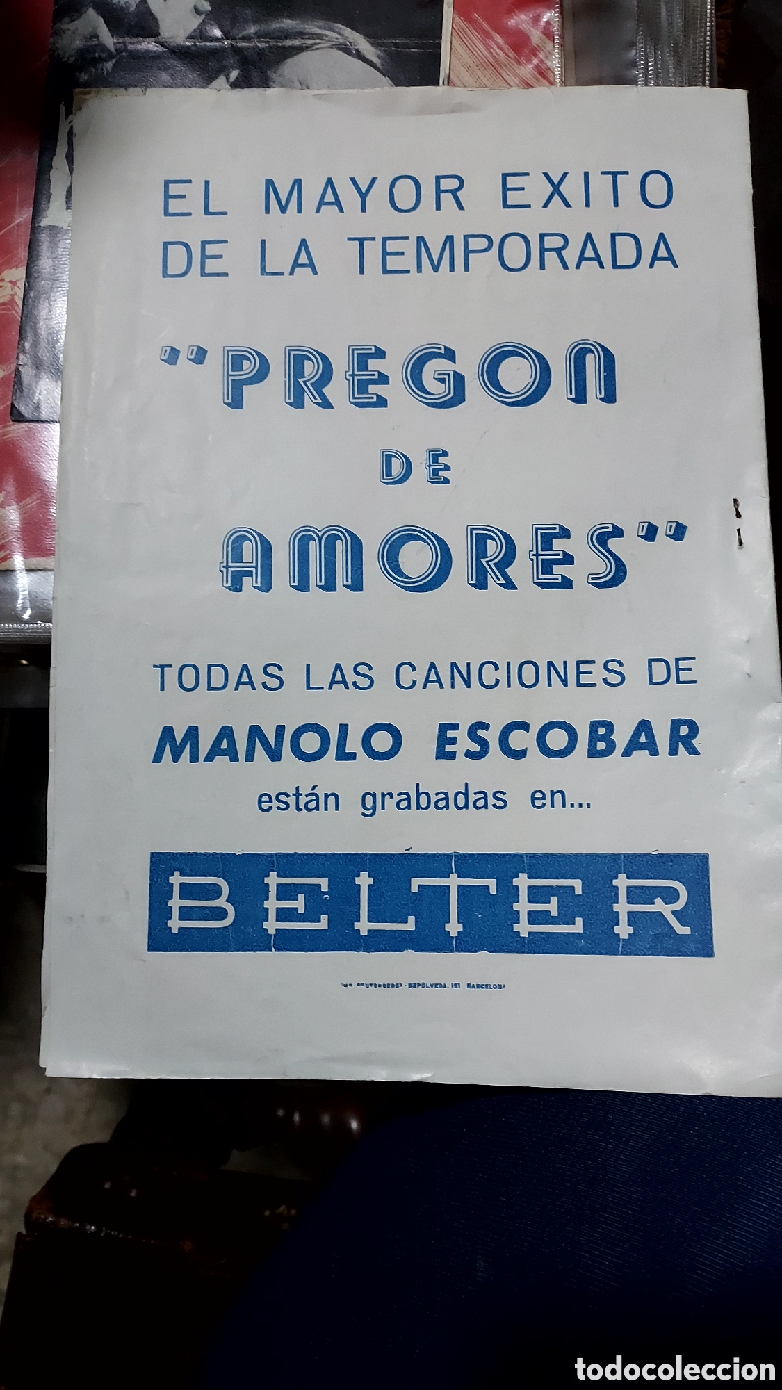Coleccionismo: Manolo Escobar cancionero - Foto 2